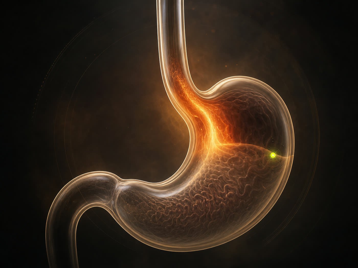 Acidity that keeps coming back: what may be missing? — conceptual medical illustration