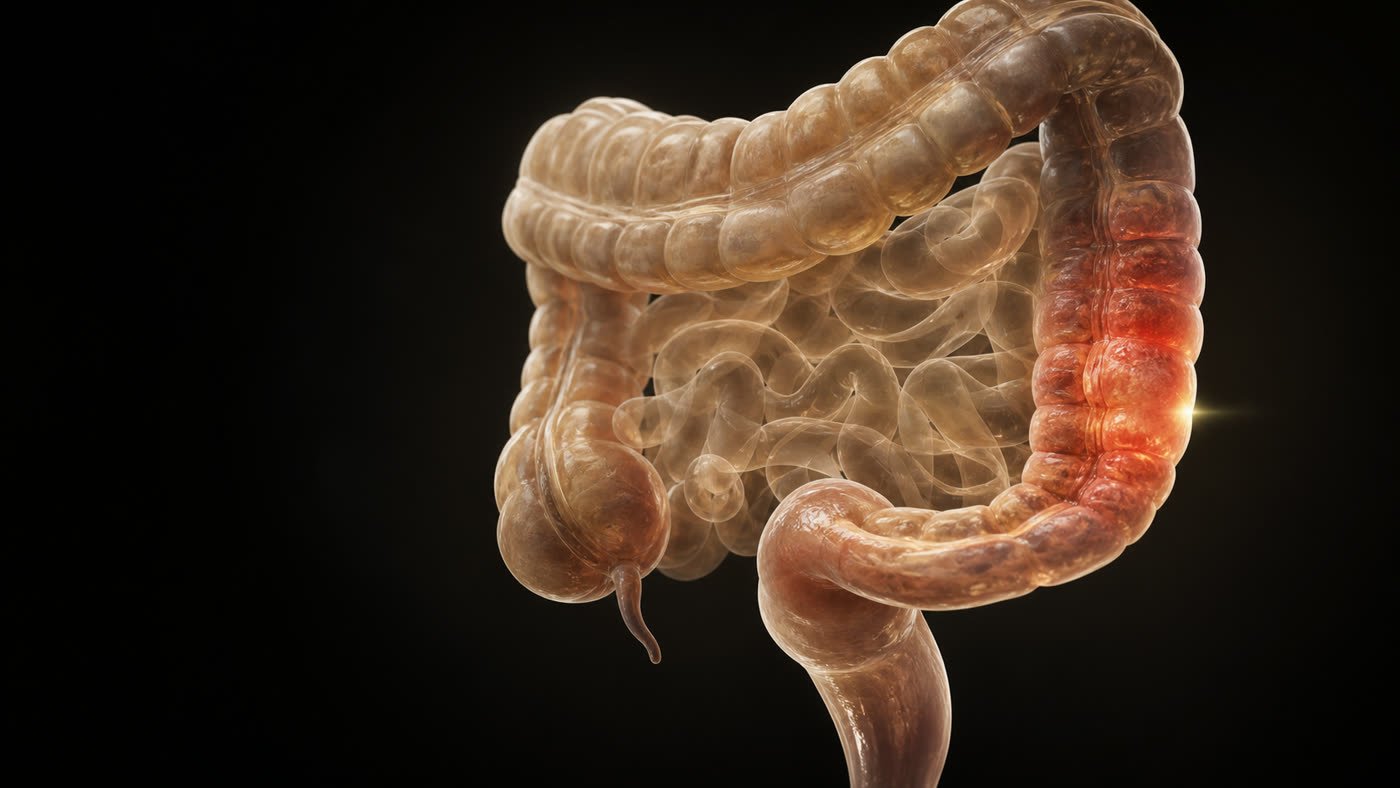Inflammatory bowel disease — conceptual medical illustration