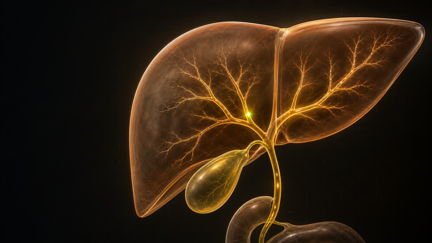 Liver & hepatobiliary disease — conceptual medical illustration
